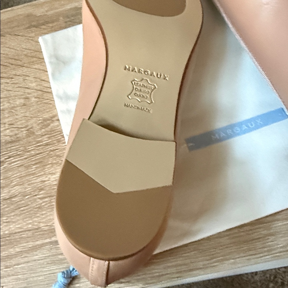 Margaux the Pointe Ballet Flats NWOB 39 W Leather Wide Fit Size 8.5-9 - Picture 4 of 6